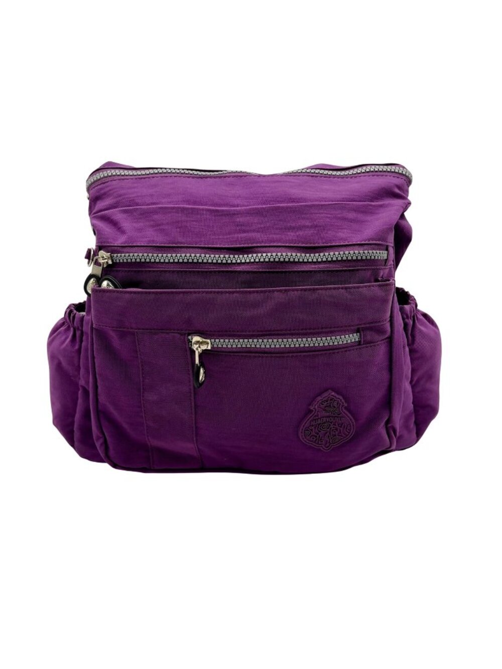 Huaeryouyue Purple Nylon Crossbody Bag